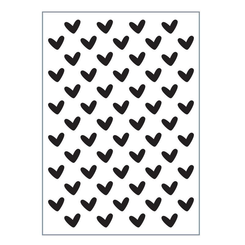 Vaessen creative • love it embossing folder hartjes