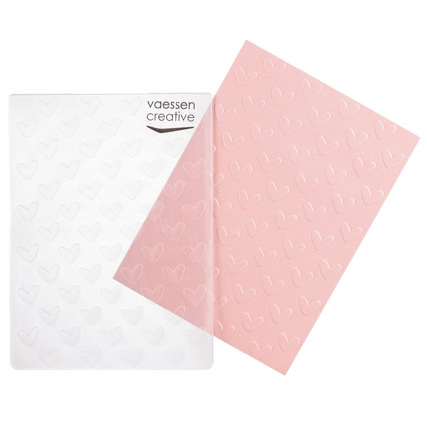 Vaessen creative • love it embossing folder hartjes