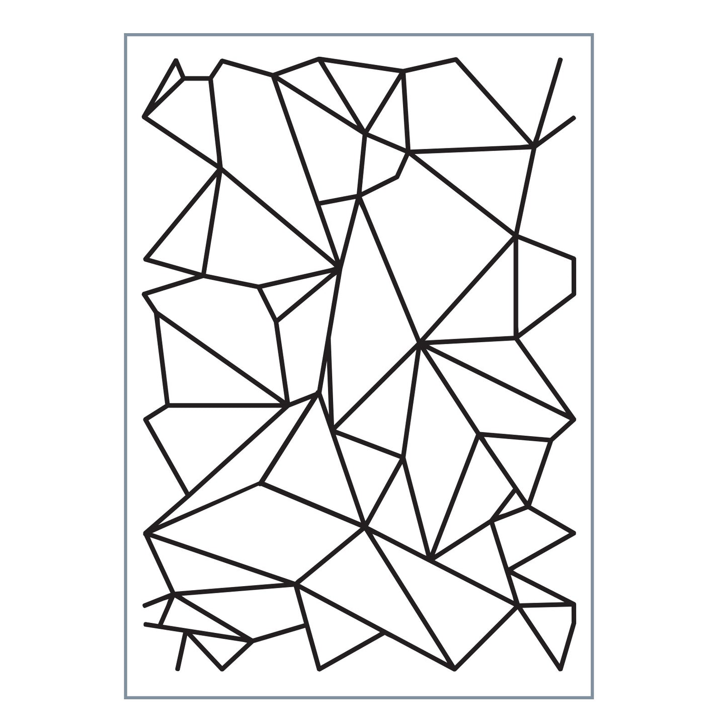 Vaessen creative • love it embossing folder grafische lijnen