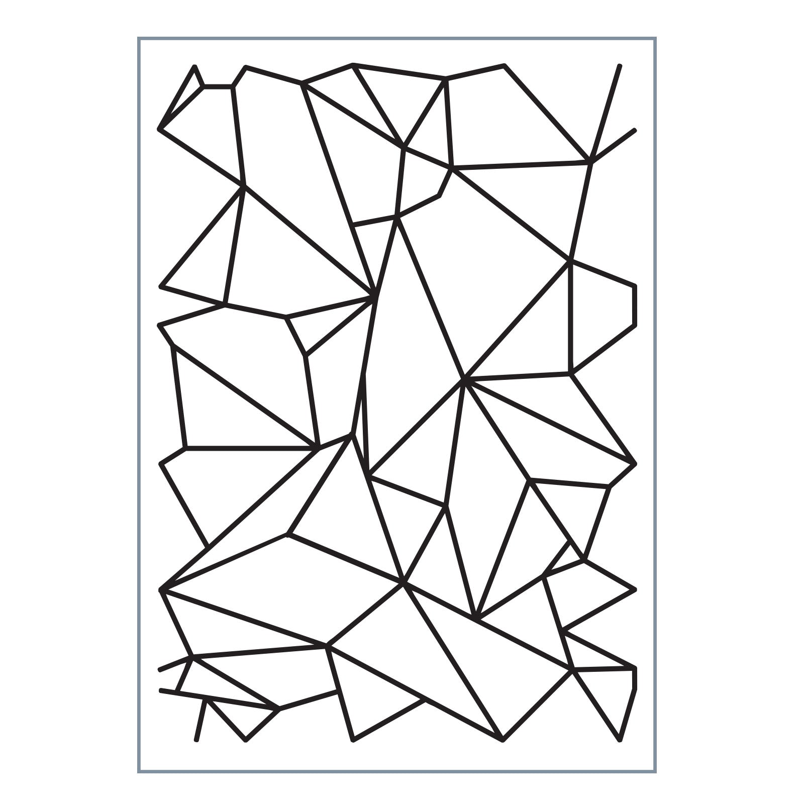 Vaessen creative • love it embossing folder grafische lijnen