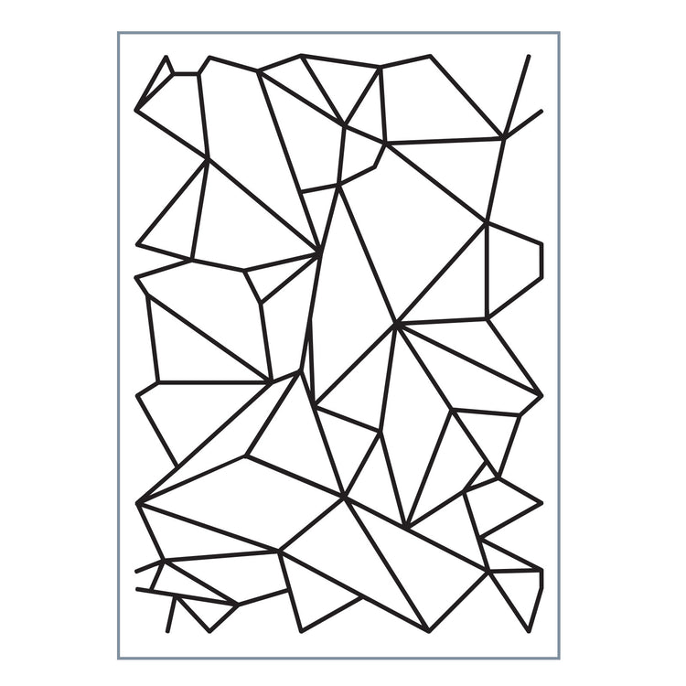 Vaessen creative • love it embossing folder grafische lijnen