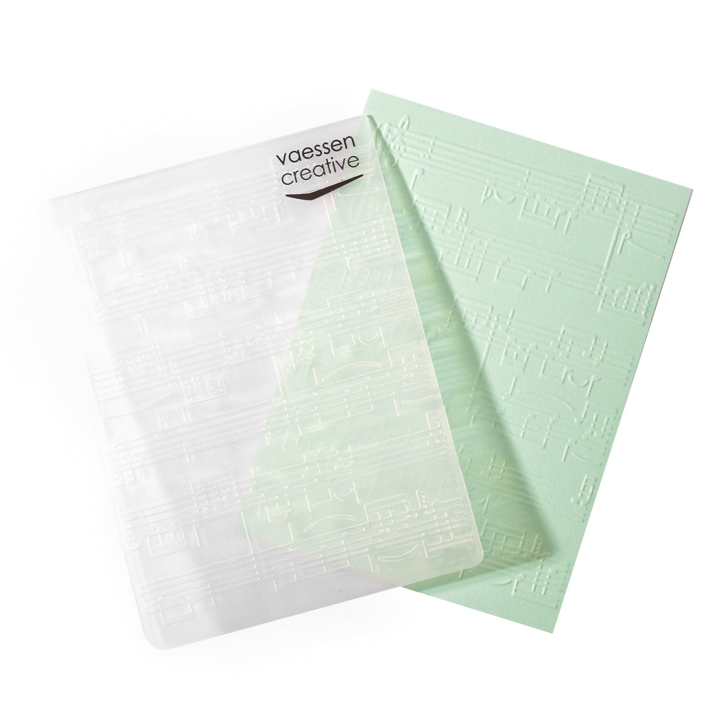 Vaessen creative • embossing folder bladmuziek
