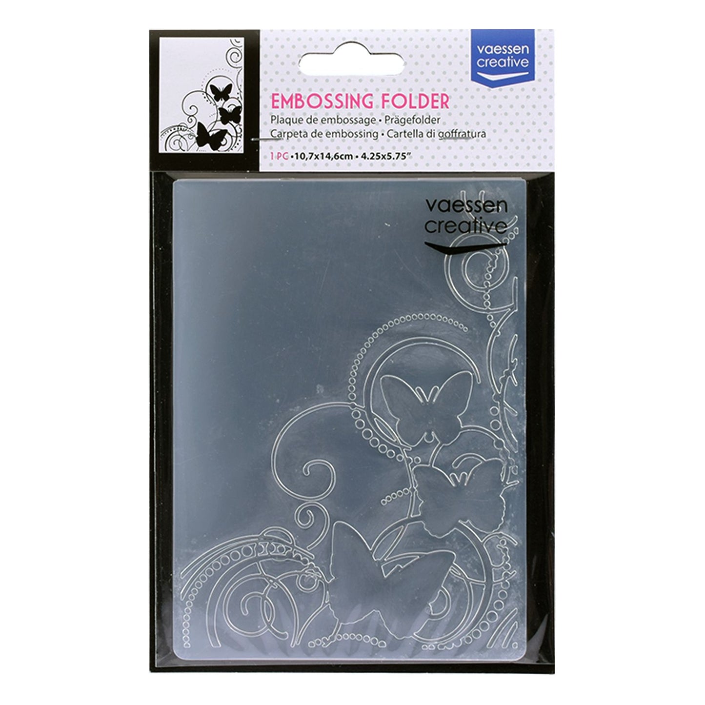 Vaessen creative • embossing folder vlinder