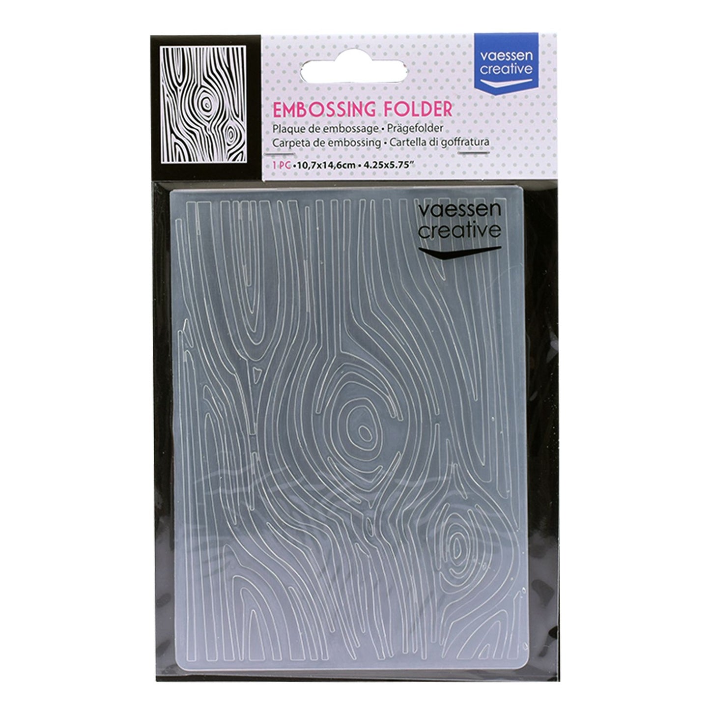 Vaessen creative • embossing folder houtnerf