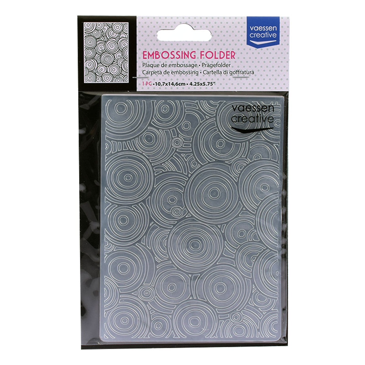 Vaessen creative • embossing folder cirkels