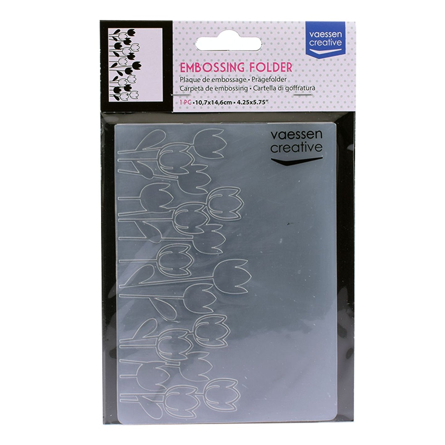 Vaessen creative • embossing folder tulpen
