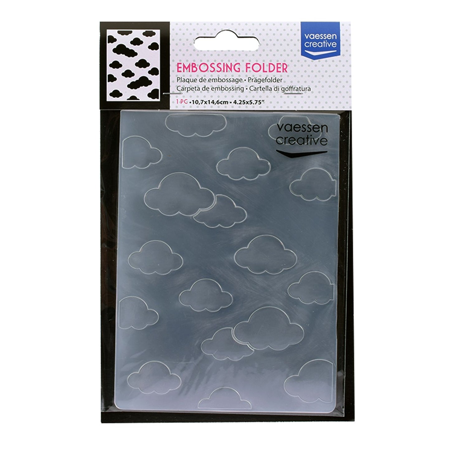 Vaessen creative • embossing folder wolken