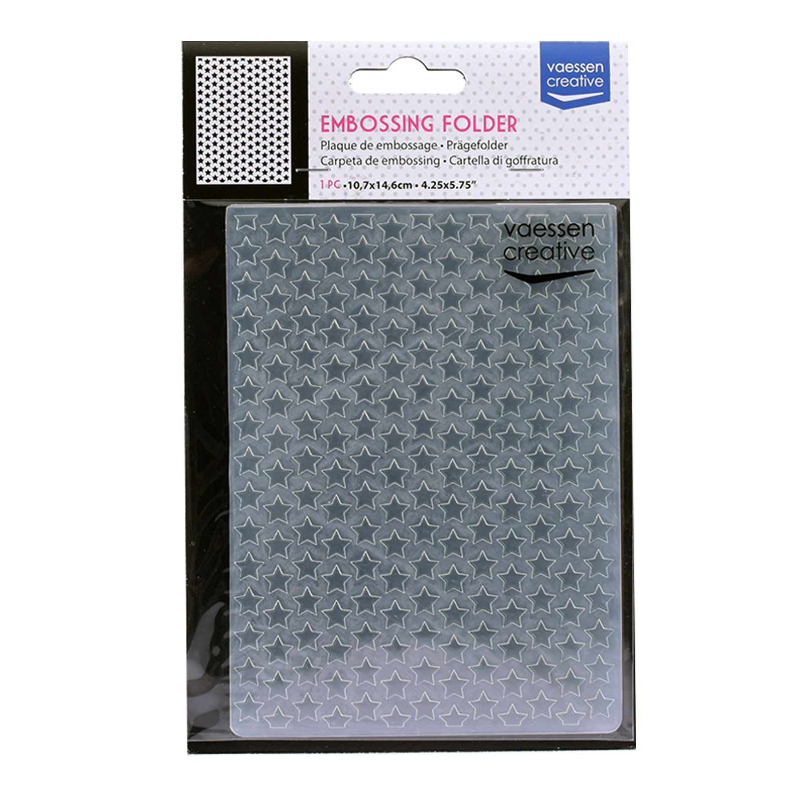 Vaessen creative • embossing folder veel sterren