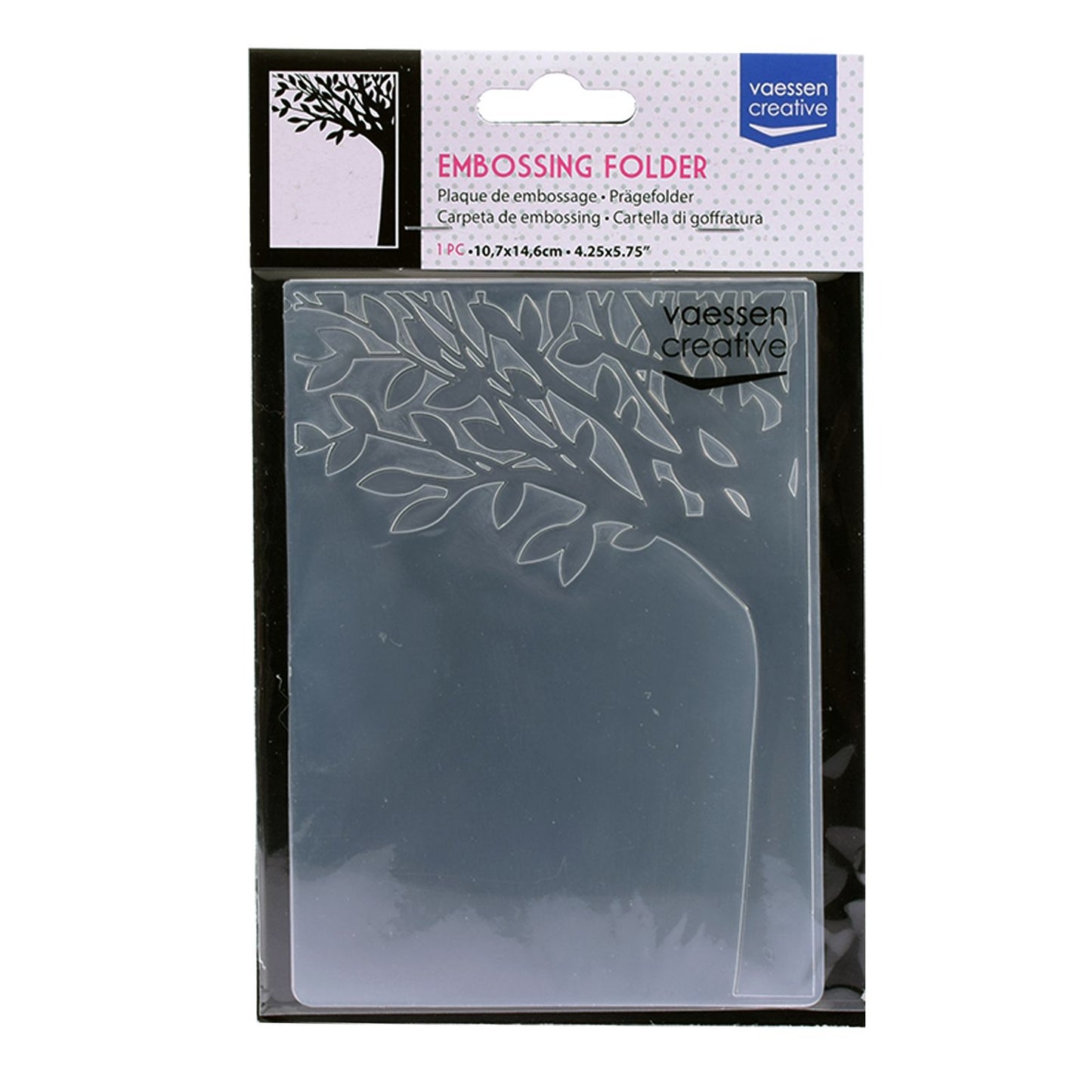 Vaessen creative • embossing folder boomstam