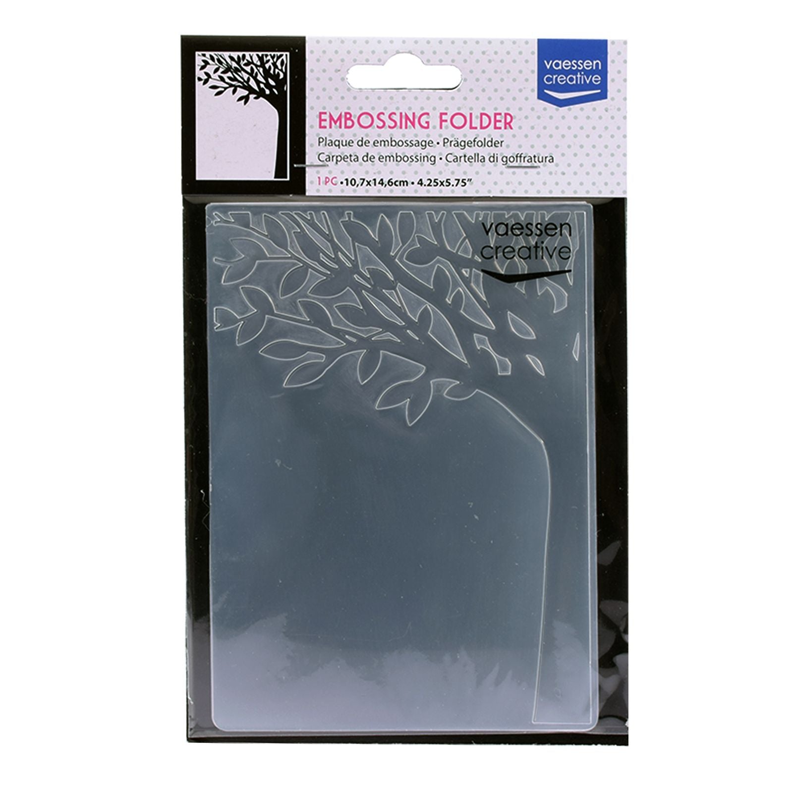 Vaessen creative • embossing folder boomstam