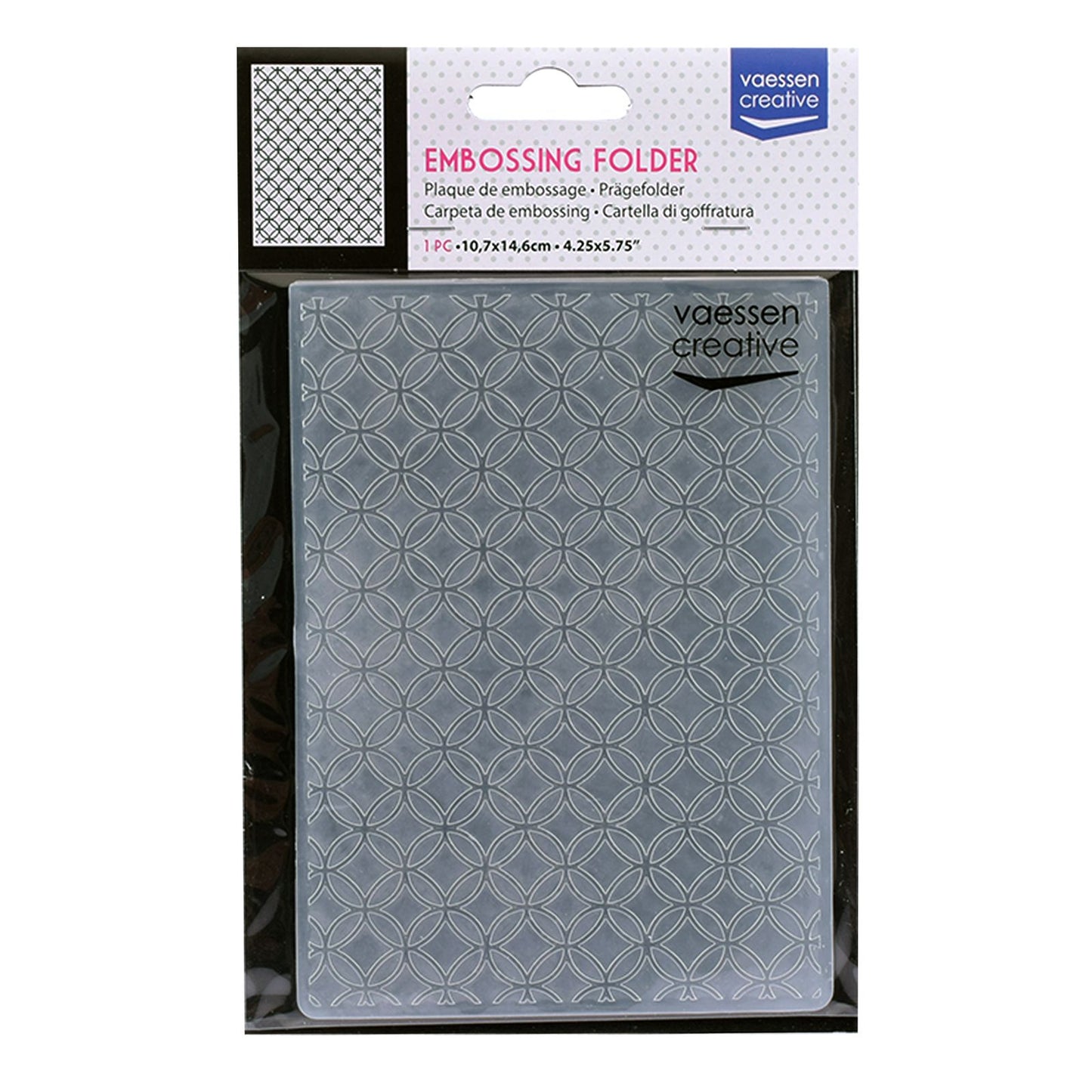 Vaessen creative • embossing folder verbonden cirkels