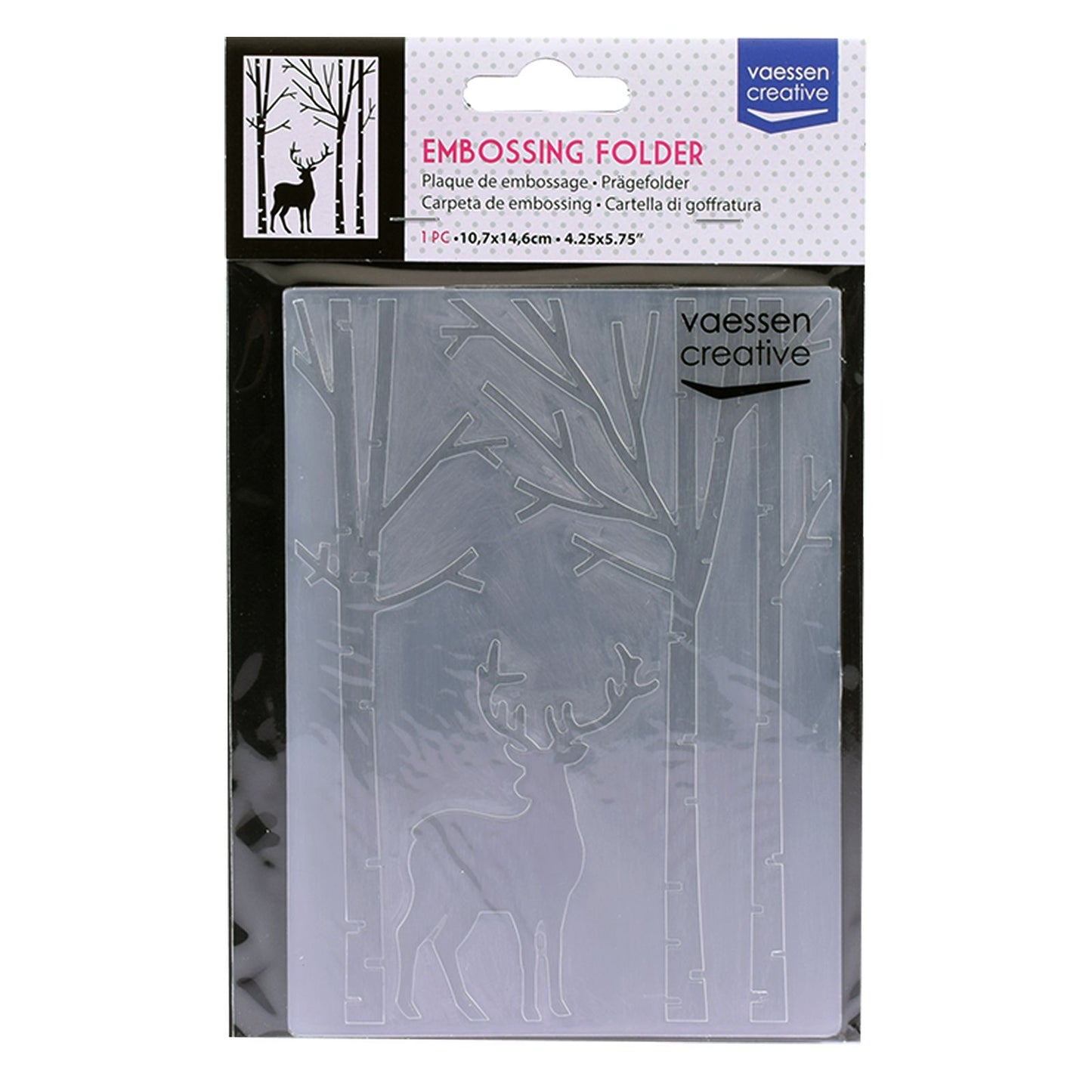 Vaessen creative • embossing folder hert in bos