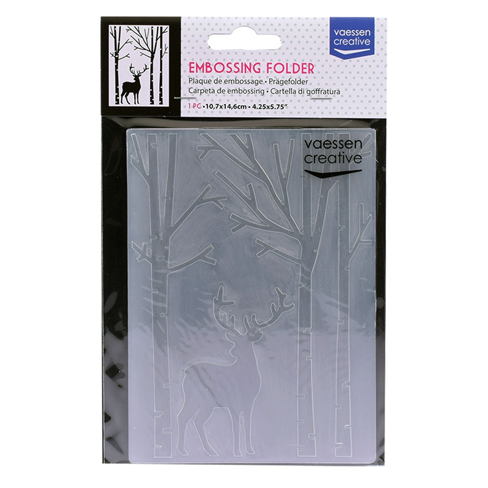 Vaessen creative • embossing folder hert in bos
