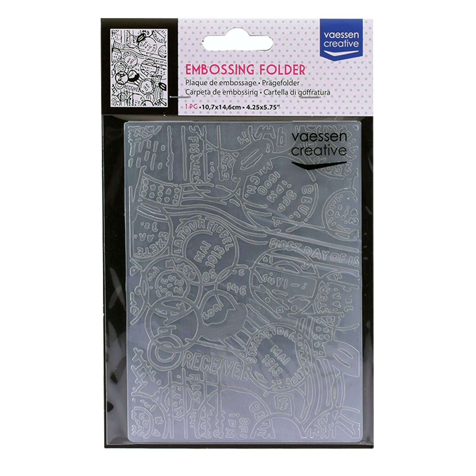 Vaessen creative • embossing folder paspoort