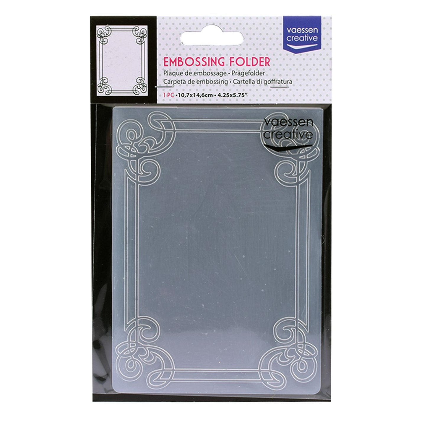 Vaessen creative • embossing folder omlijsting met versieringen