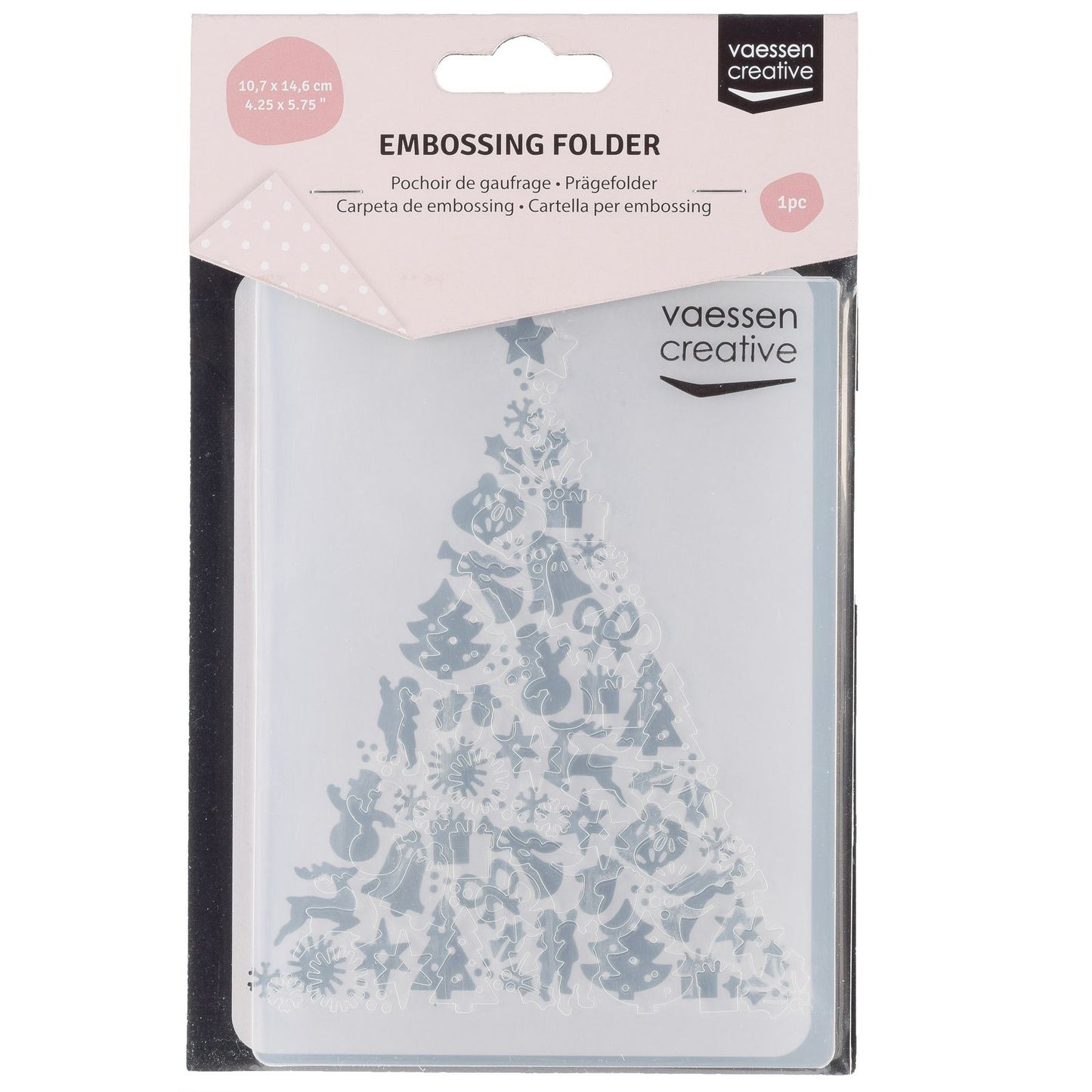 Vaessen creative • embossing folder xmas tree
