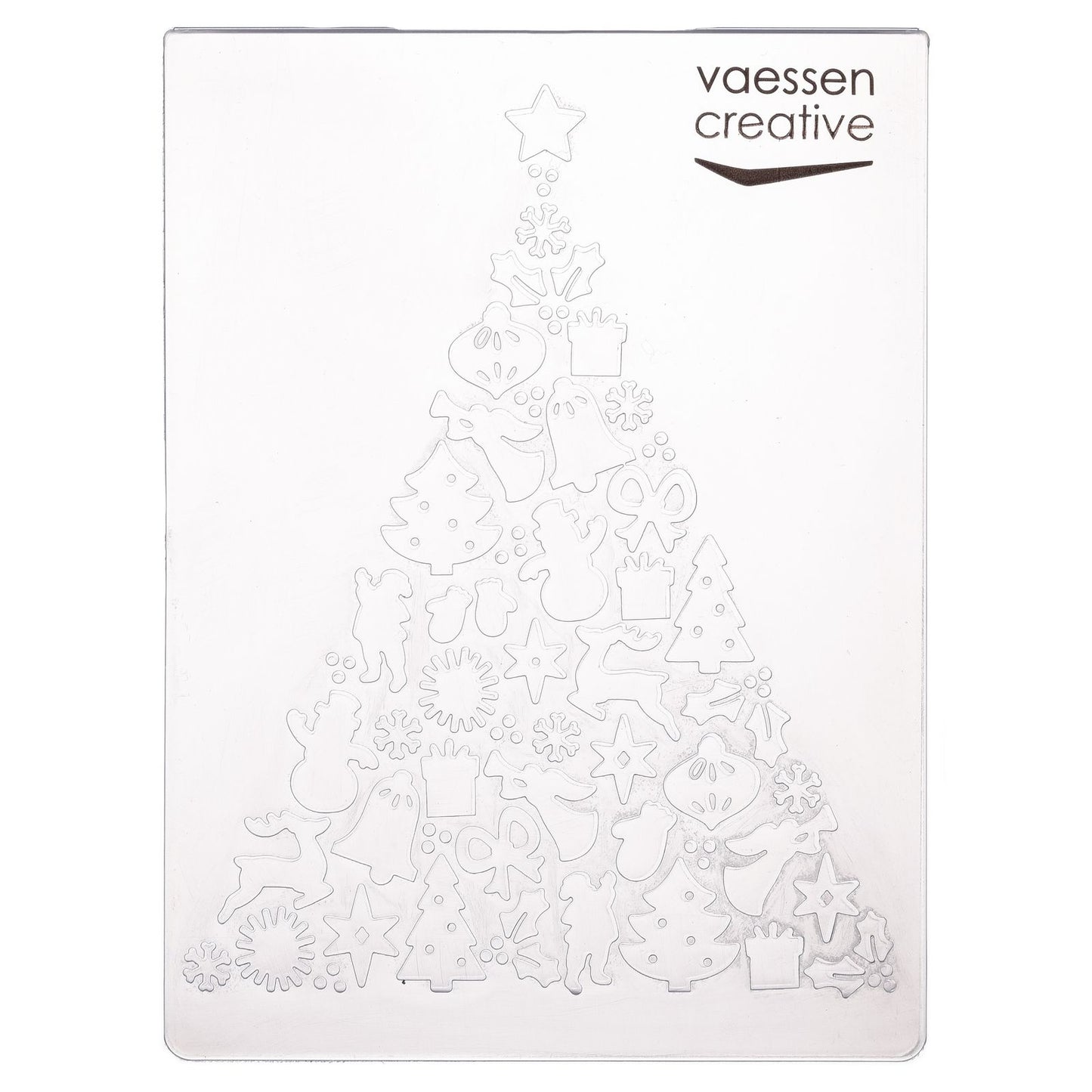 Vaessen creative • embossing folder xmas tree
