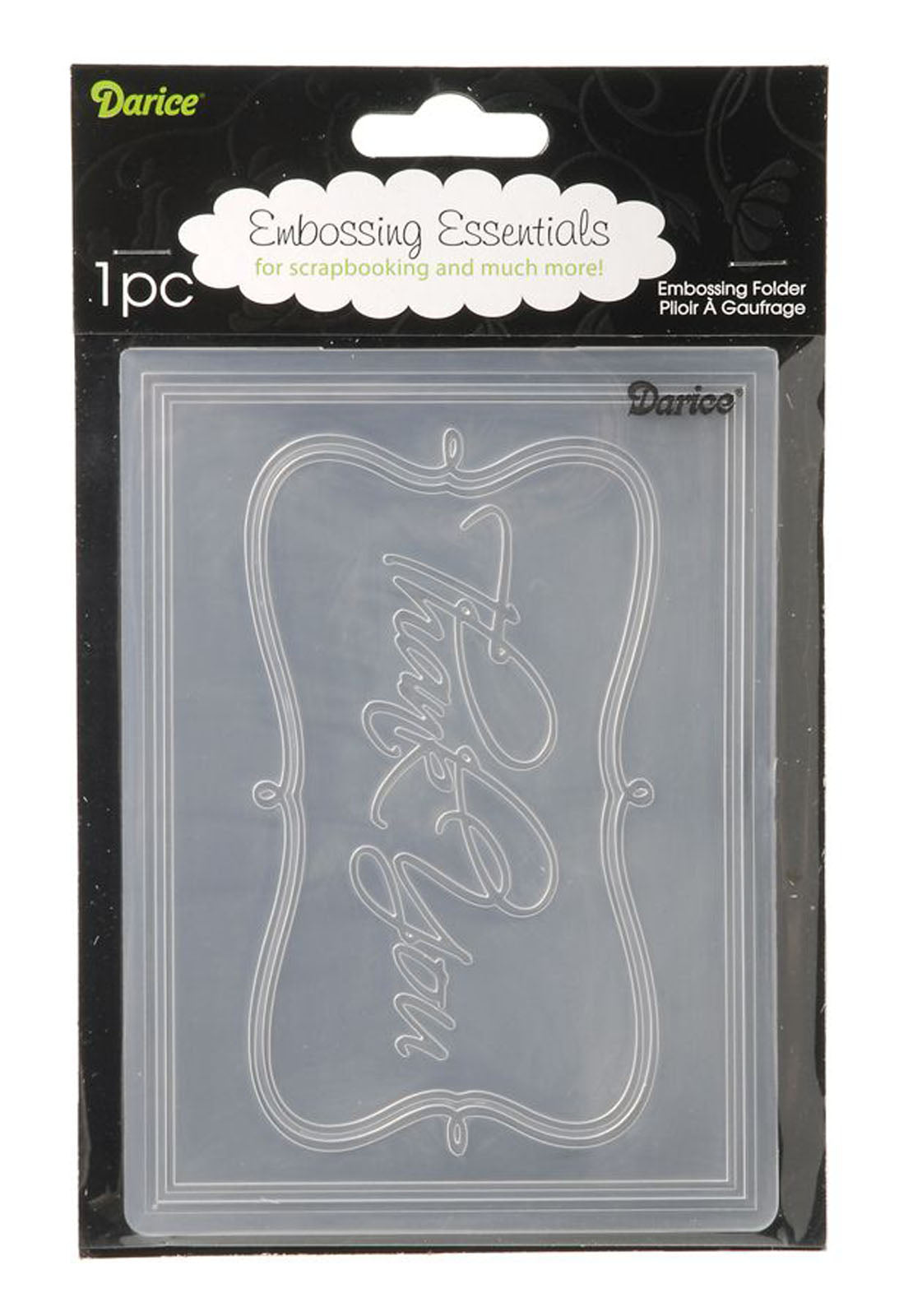 Vaessen creative • embossing folder thank you