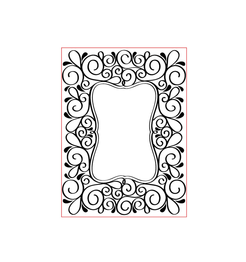 Vaessen creative • embossing folder scroll
