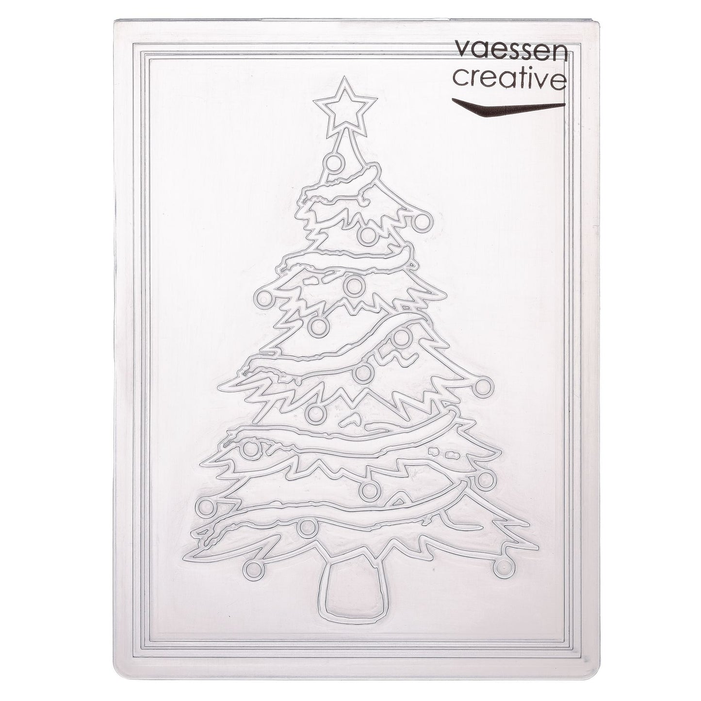 Vaessen creative • embossing folder kerstboom figuren