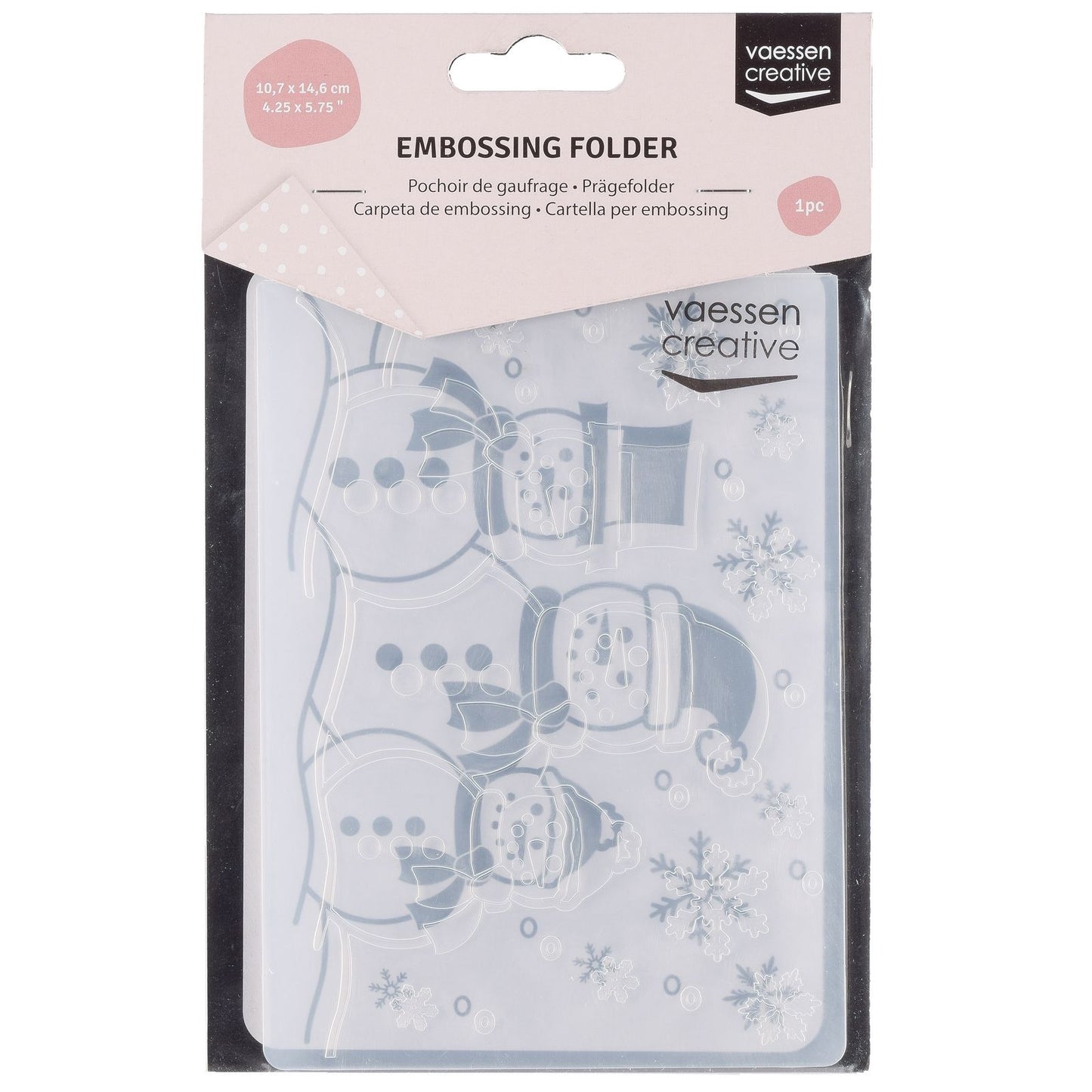 Vaessen creative • embossing folder sneeuwpoppen