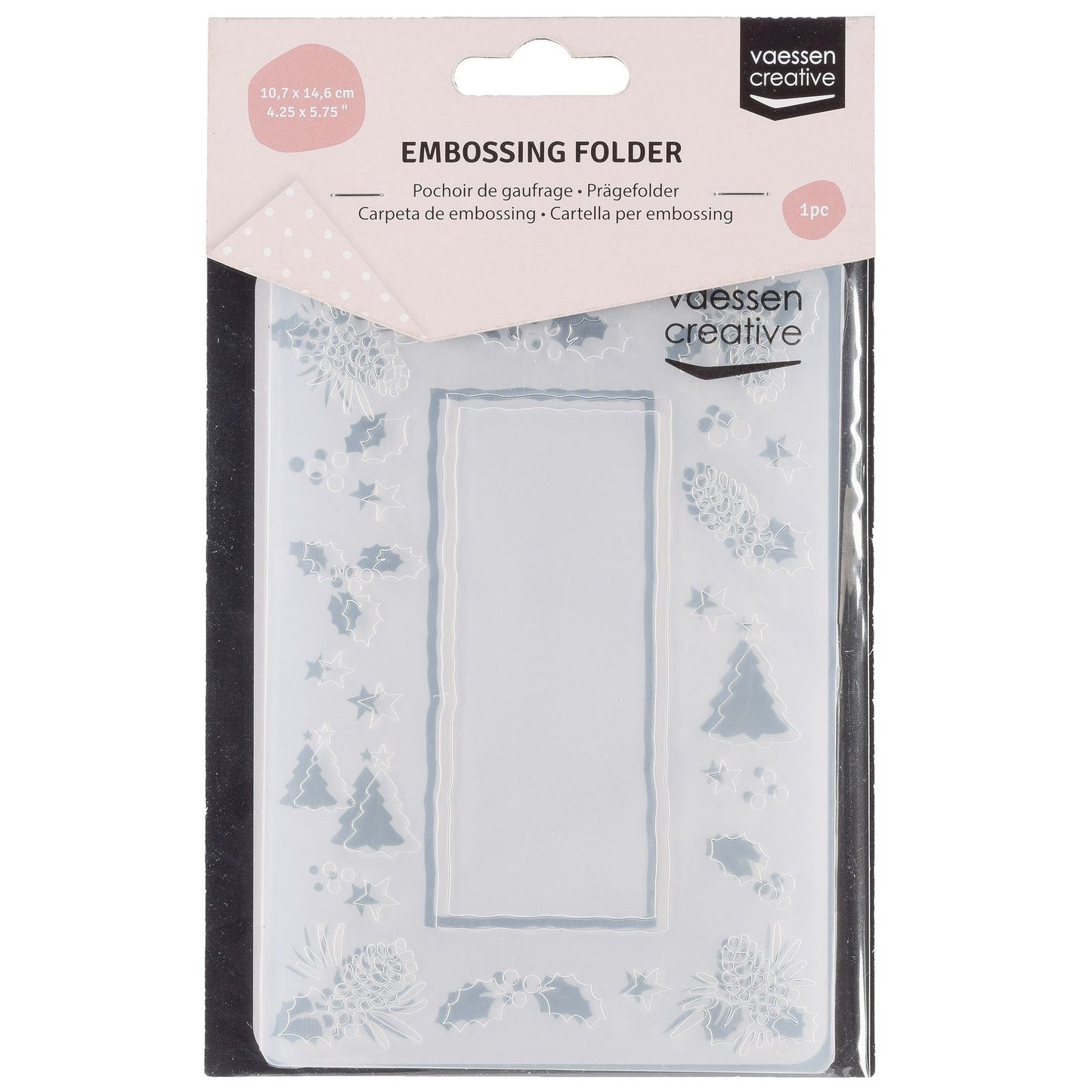 Vaessen creative • embossing folder dennenappel boom