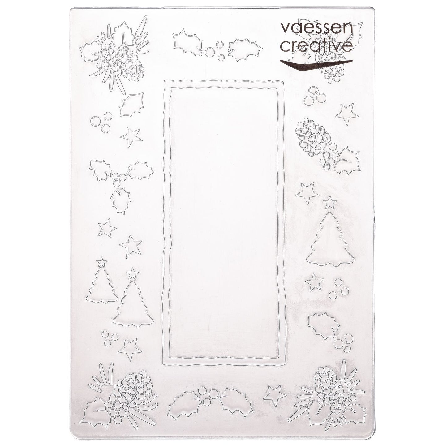 Vaessen creative • embossing folder dennenappel boom