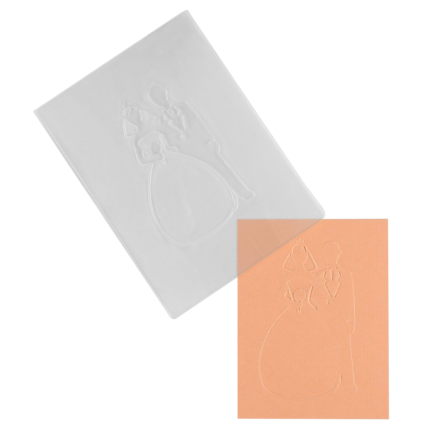 Vaessen creative • embossing folder bruid bruidegom
