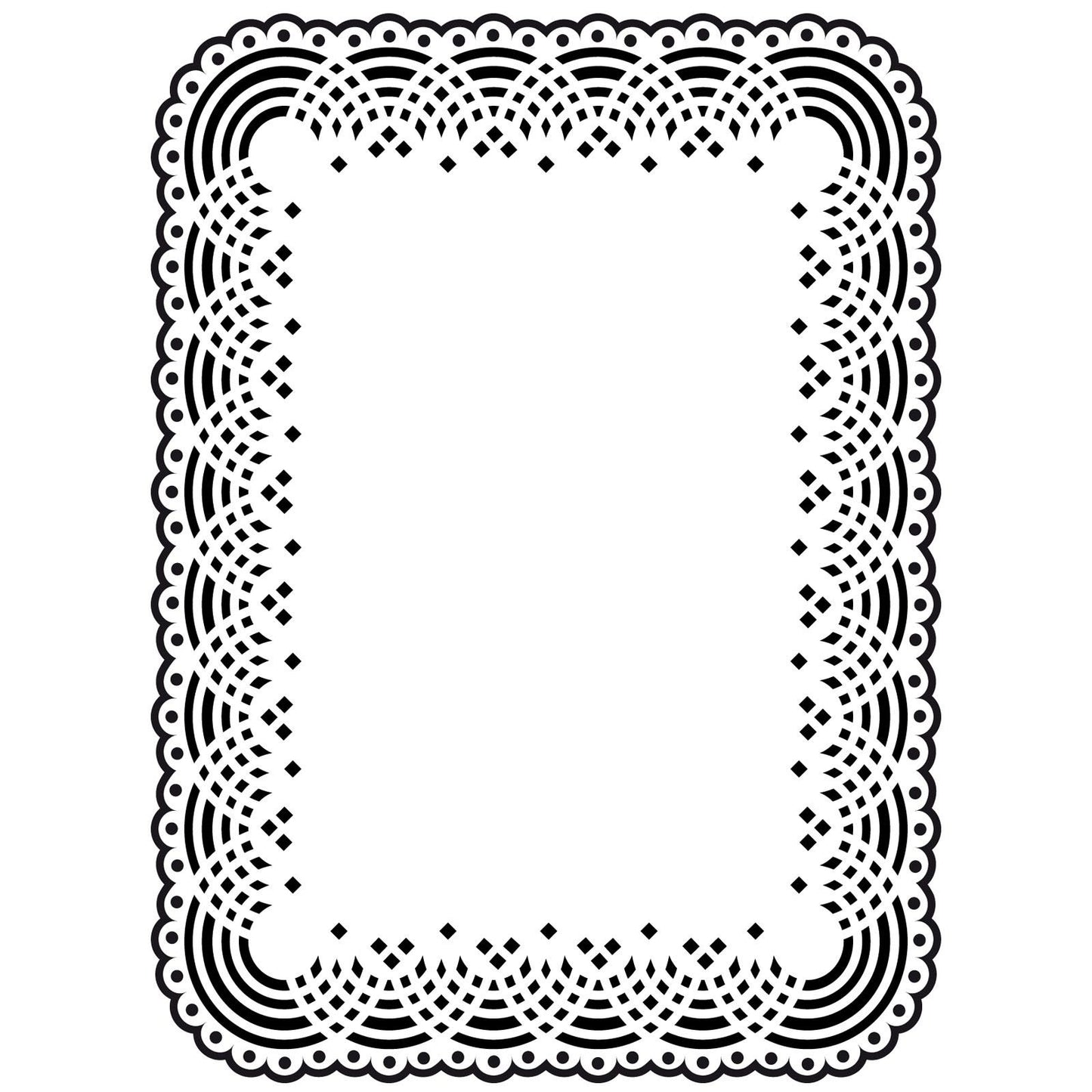 Vaessen creative • embossing folder kant kleedje