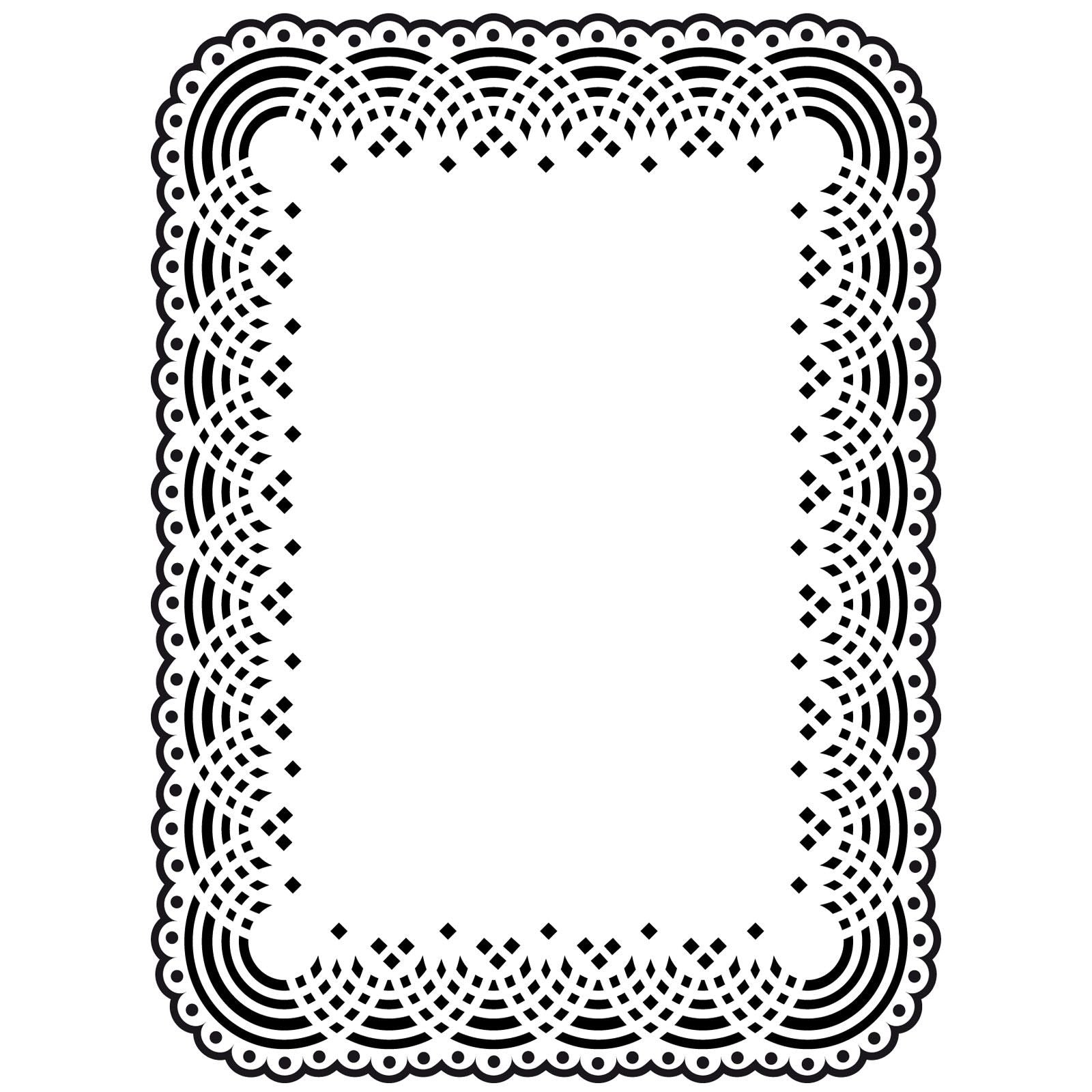 Vaessen creative • embossing folder kant kleedje