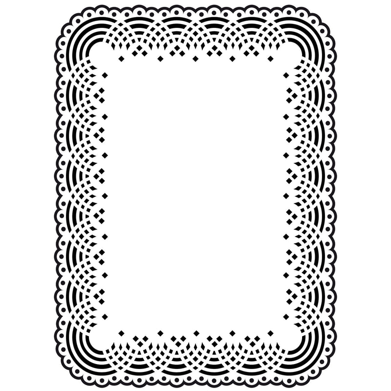 Vaessen creative • embossing folder kant kleedje