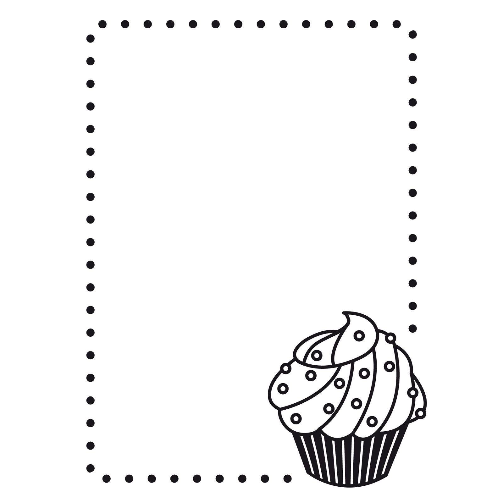 Vaessen creative • embossing folder cupcake hoek