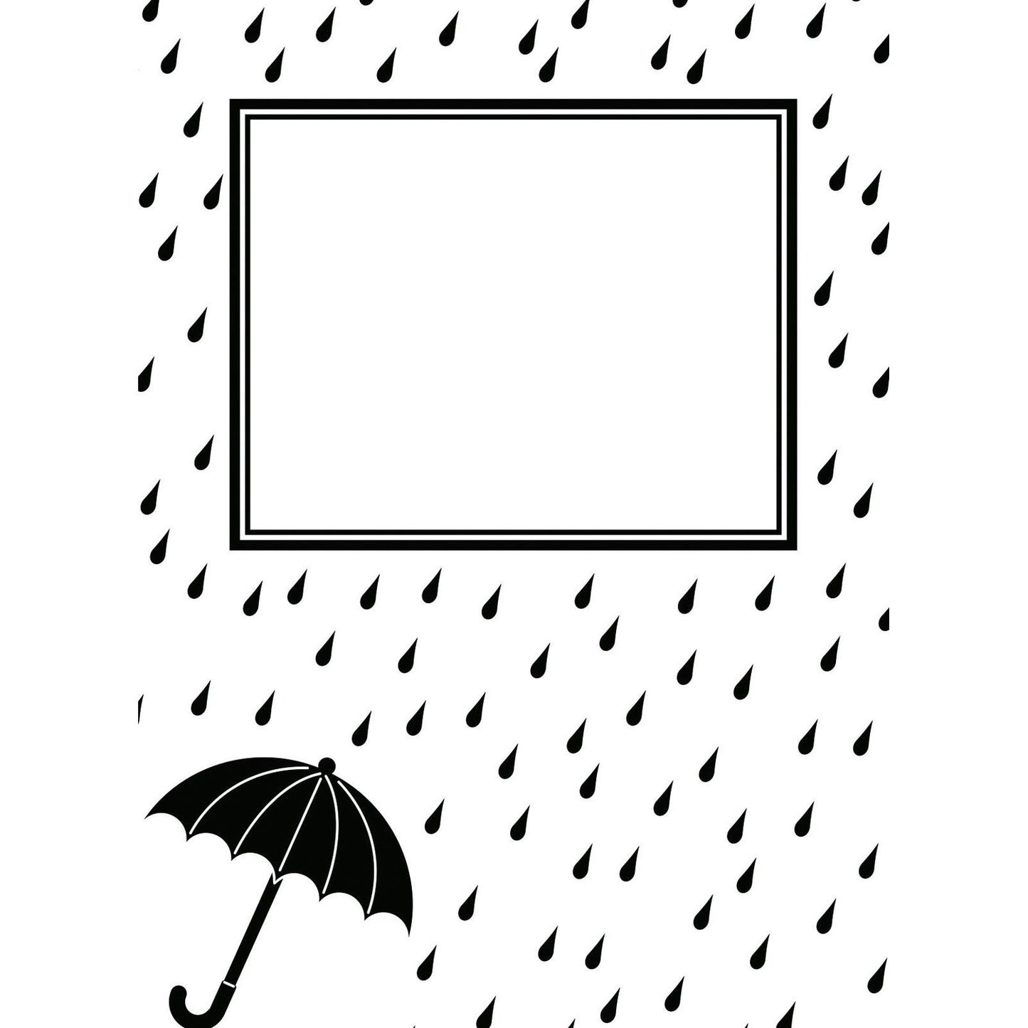 Vaessen creative • embossing folder regendruppels paraplu