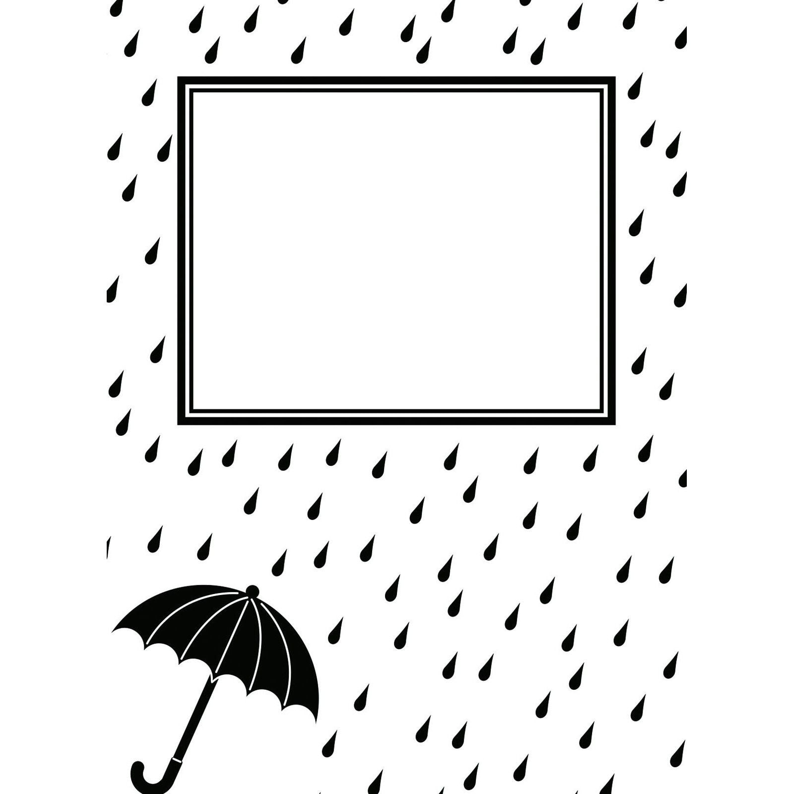Vaessen creative • embossing folder regendruppels paraplu