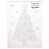 Vaessen creative • embossing folder kerstboom sneeuw