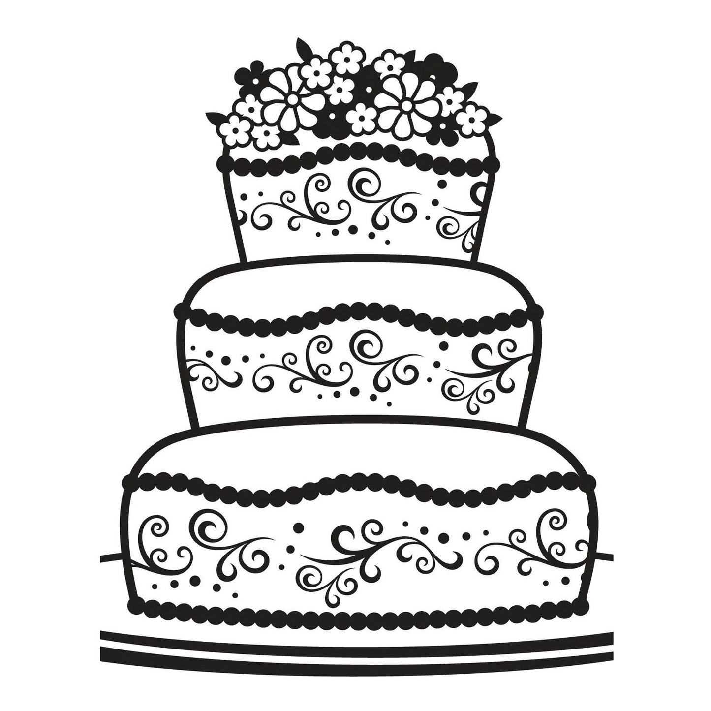 Vaessen creative • embossing folder fancy cake