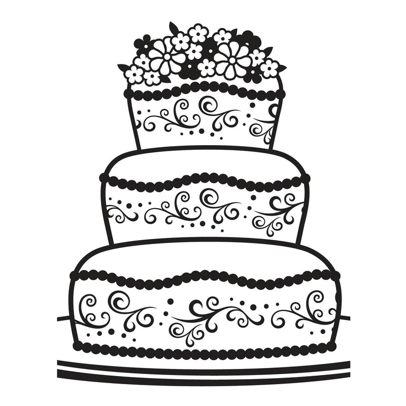 Vaessen creative • embossing folder fancy cake