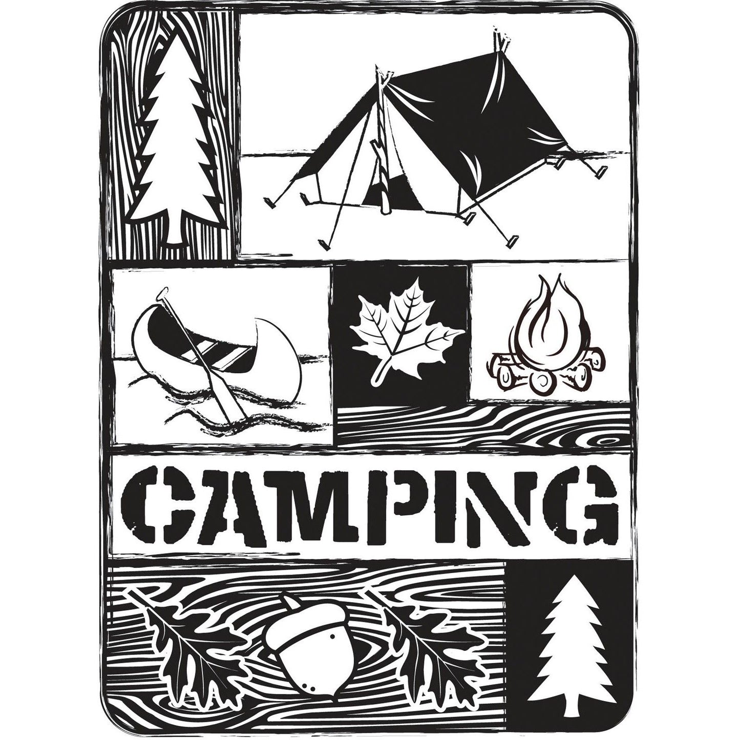 Vaessen creative • embossing folder camping