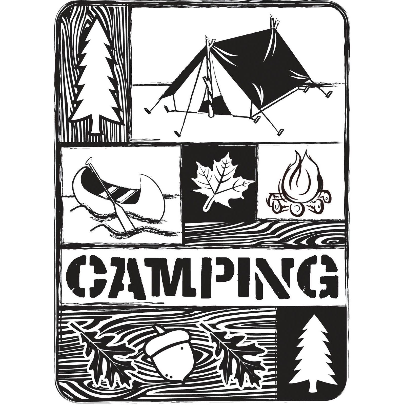 Vaessen creative • embossing folder camping