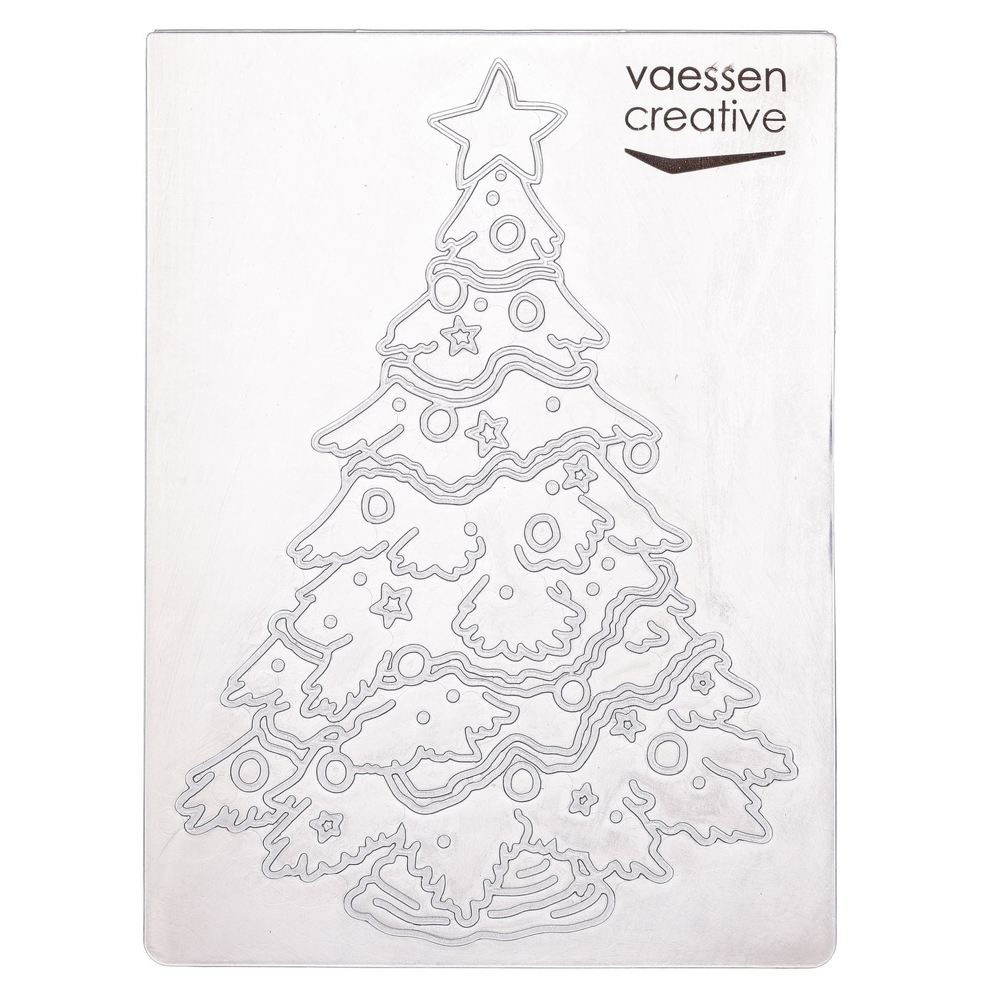 Vaessen creative • embossing folder kerstboom groot