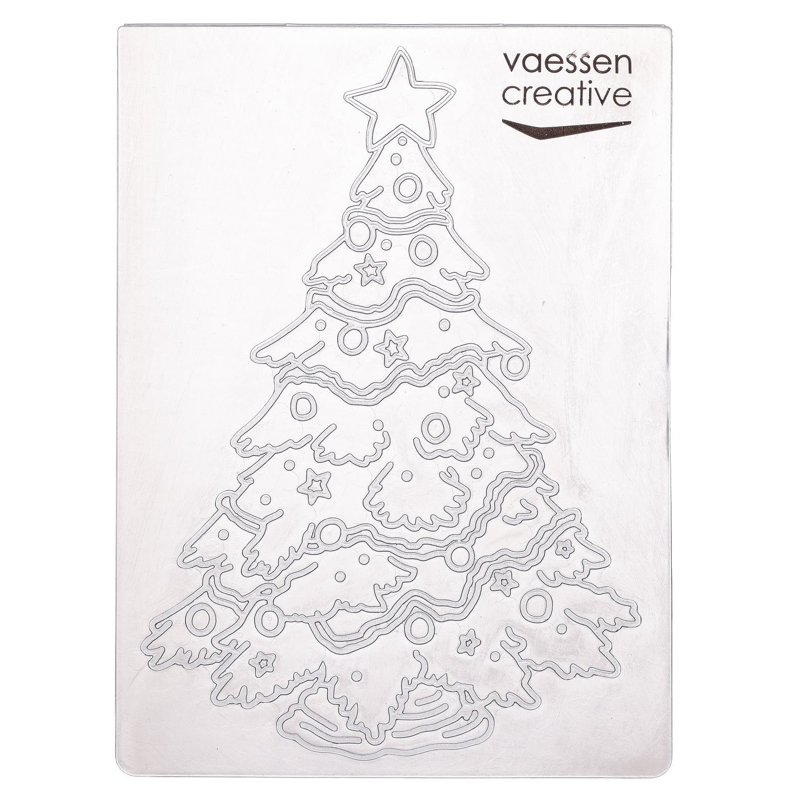 Vaessen creative • embossing folder kerstboom groot