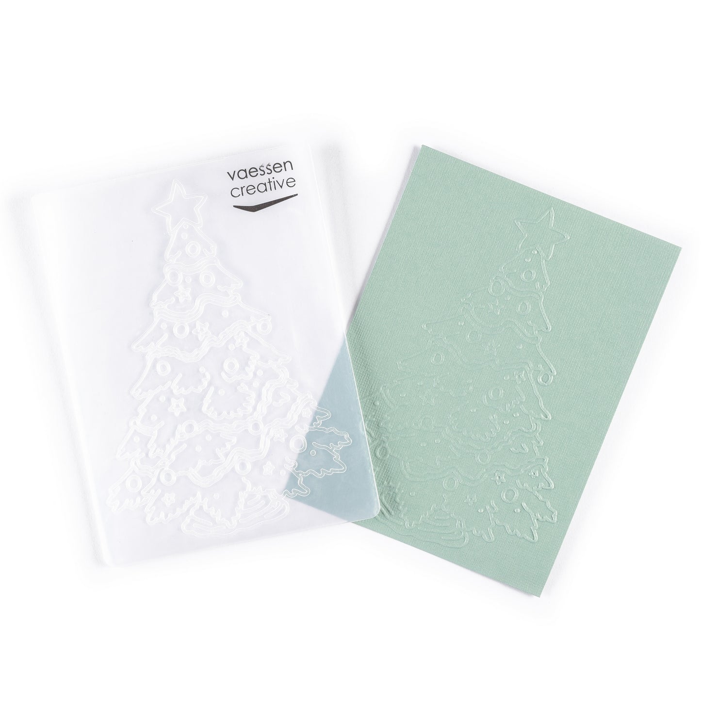 Vaessen creative • embossing folder kerstboom groot