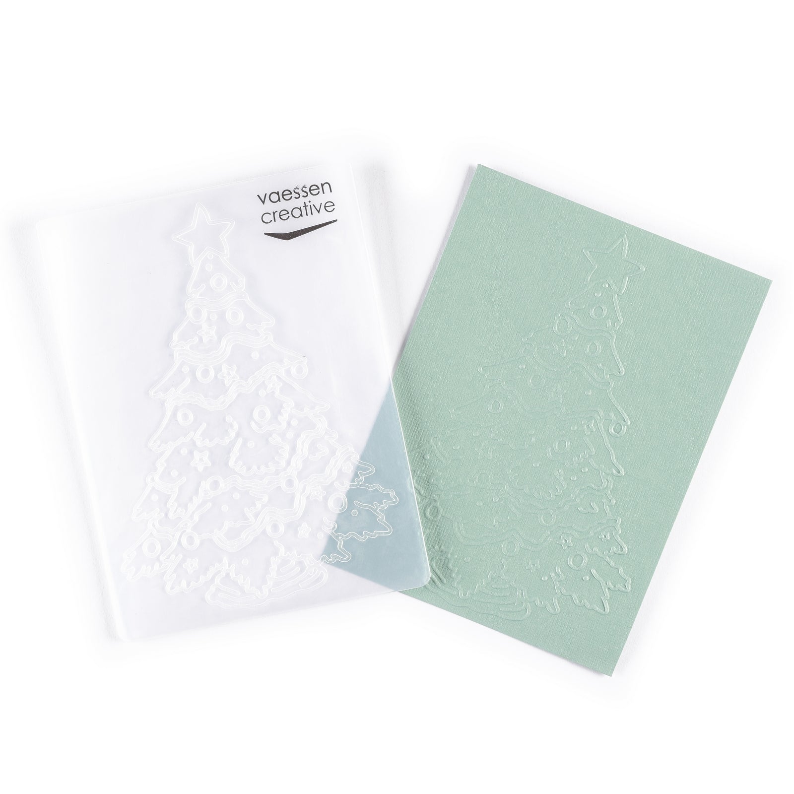 Vaessen creative • embossing folder kerstboom groot