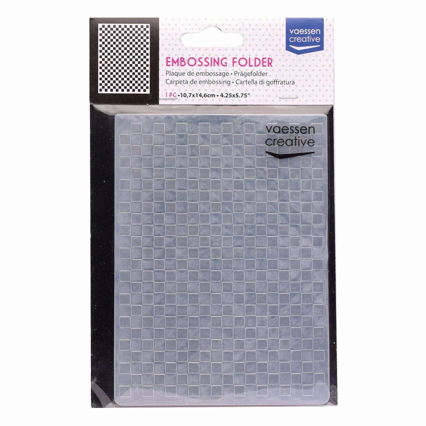 Vaessen creative • embossing folder geruit