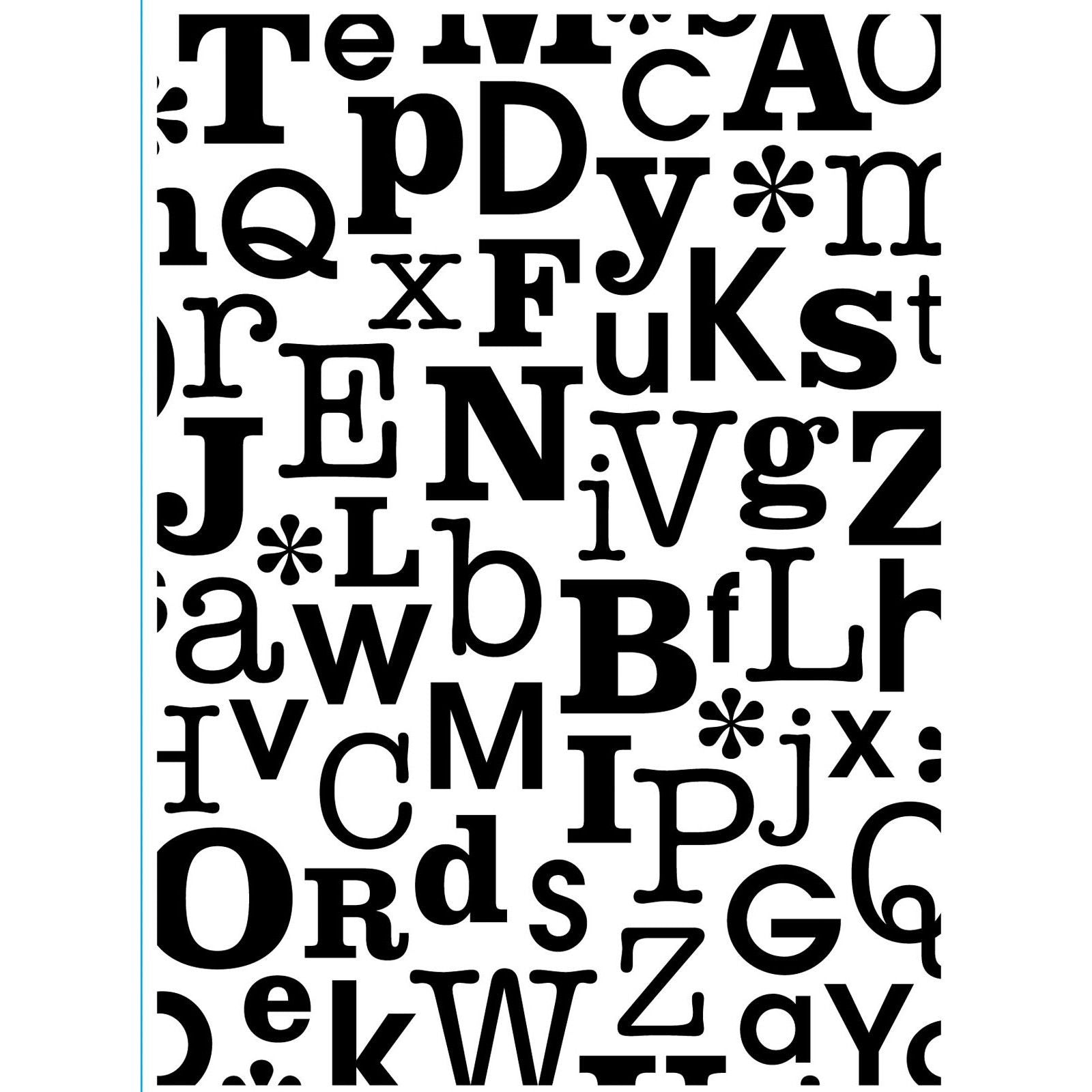 Vaessen creative • embossing folder abcs