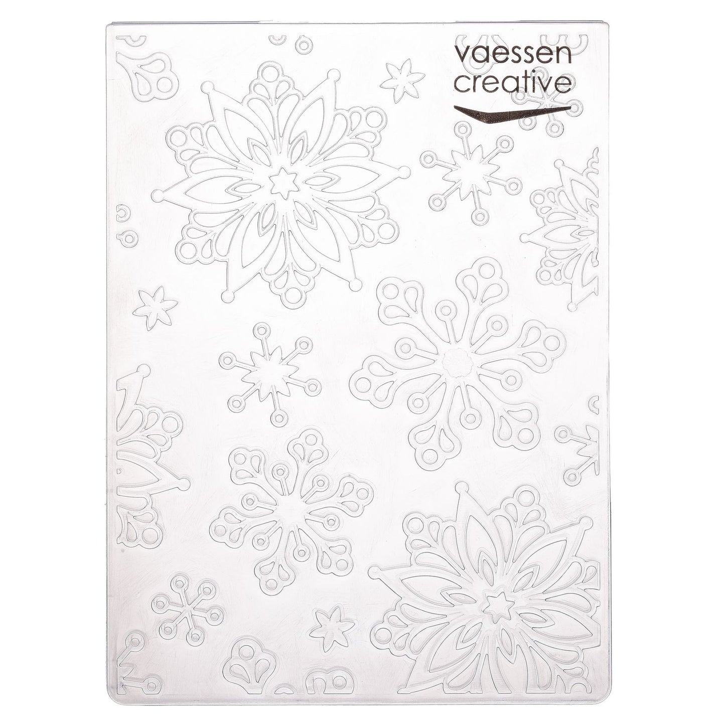 Vaessen creative • embossing folder grote sneeuwvlokken