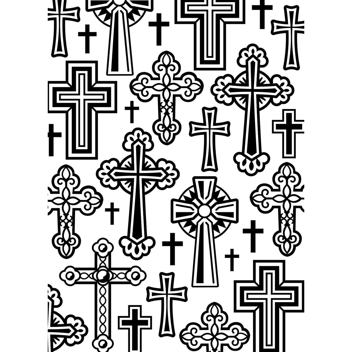 Vaessen creative • embossing folder kruizen