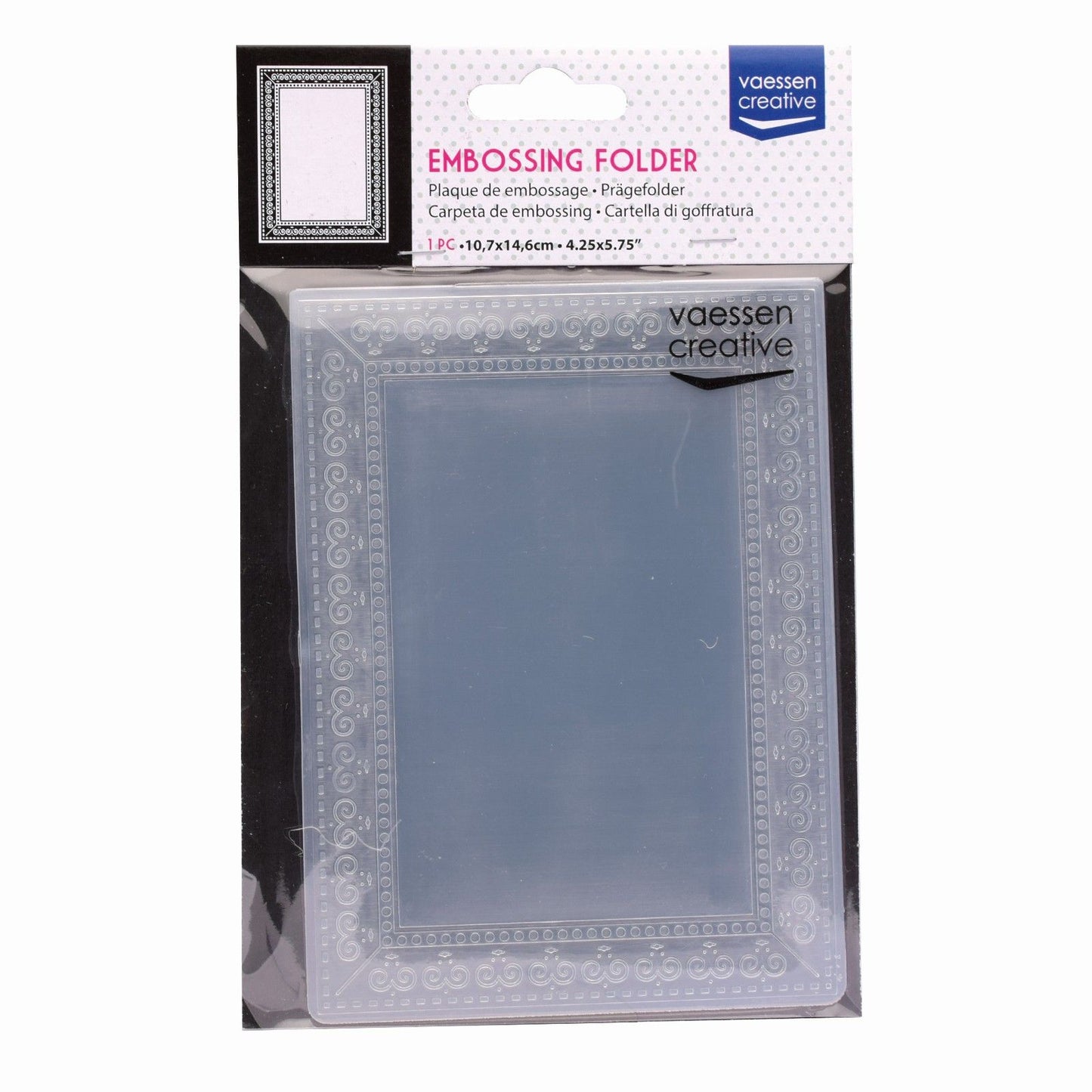 Vaessen creative • embossing folder fotolijst