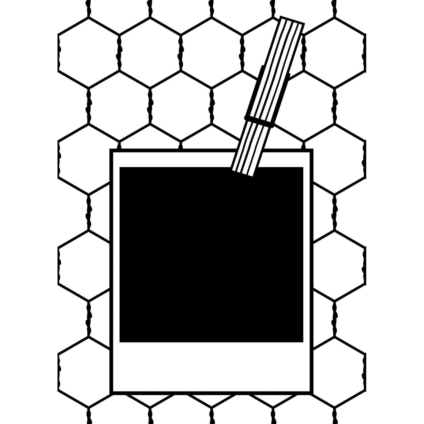 Vaessen creative • embossing folder polaroid op draad