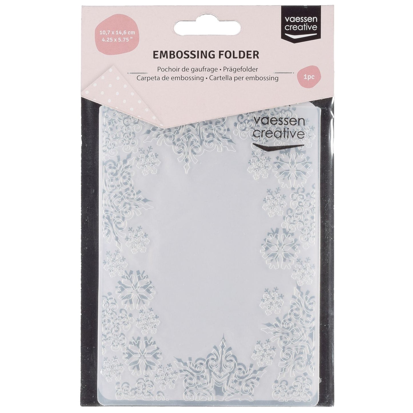 Vaessen creative • embossing folder sneeuwvlok kader